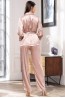 Шелковая женская бежевая пижама с брюками Mia-Amore GABRIELLA 3666 - фото 2