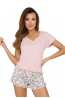 Женская пижама из вискозы футболка с шортами  Donna Aria 1/2 pyjamas powder pink - фото 3
