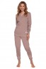 Женская брючная пижама бежевого цвета Doctor Nap pm-4349 - фото 4