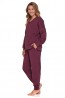 Домашний женский костюм бордового цвета Doctor Nap drs-4375 - фото 4