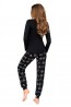 Черная женская пижама с брюками Микки Маус Donna MIKA - фото 2