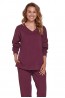 Домашний женский костюм бордового цвета Doctor Nap drs-4375 - фото 1