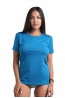 Голубая женская футболка Sergio Dallini t651-4 - фото 1
