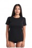 Черная женская футболка Sergio Dallini t651-5 - фото 1