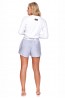 Белая женская футболка лонгслив для дома Doctor Nap 4148 - фото 2