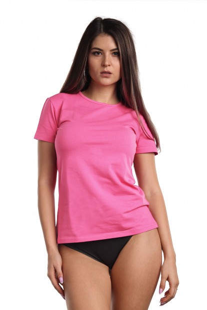 Розовая женская футболка Sergio Dallini t651-8 - фото 1
