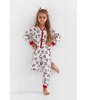 Пижама комбинезон для девочки с принтом панда