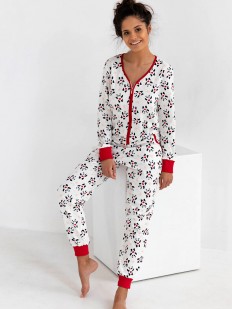Женская пижама-комбинезон с принтом панда