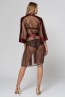 Прозрачный коричневый женский халат Laete 54093 - фото 2