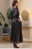 Длинный женский атласный халат на пуговицах Mia-Amore CAMILLA 8969 - фото 2