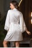 Женский запашной халат с кружевной отделкой на рукавах  Mia-amore Melani 7273 - фото 2