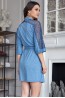 Короткий женский трикотажный халат с карманами Mia-Amore Botticelli 6813 - фото 2