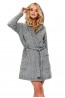 Теплый женский халат из шерсти и акрила Doctor Nap SWW.9757 темно-серый - фото 1