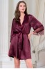 Летний бордовый женский халат из шелка Mia-Amore SHARON 3803 - фото 1