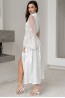 Женский длинный шелковый халат на запахе с прозрачными широкими рукавами  Mia-amore Marjory 3969 - фото 2