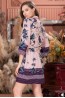 Женский халат из вискозы на пуговицах с рукавом 3/4 Mia-amore Kioto 1667 - фото 2