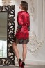 Шелковый женский кружевной халат с цветочным принтом Mia-Amore Carmen 3163 - фото 2