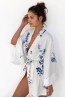 Женский атласный запашной халат кимоно с длинными рукавами Sensis gladys - фото 3
