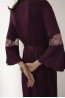 Женский халат из вискозы в цвете бордо Laete 51948-1 - фото 4
