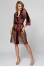 Прозрачный коричневый женский халат Laete 54093 - фото 1