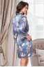 Летний шелковый женский халат с цветочным принтом Mia-Amore HENRIETTA 3763 - фото 2