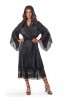 Женский длинный запашной халат с широкими длинными рукавами Anais Alissan long robe - фото 6