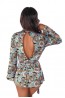 Женский атласный запашной халатик с длинным рукавом Anais Lazulie short robe - фото 2