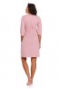Розовый женский халат из хлопка Doctor Nap SBL 4243 - фото 3