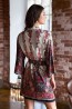 Женский короткий халат кимоно из вискозы с этно принтом Mia-Mia Shakira 16073 Red - фото 3