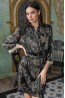 Женский шелковый запашной халат с рукавом 3/4  Mia-amore Alysson 4033 - фото 3
