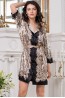 Женский шелковый халат рубашечного типа с рукавом 3/4  Mia-amore Penelopa 3697 - фото 2