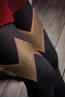 Матовые колготки с блестящим геометрическим узором Marilyn GUCCI g48 black - фото 3