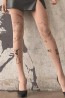 Женские бежевые фантазийные колготки 40 ден с рисунком граффити Marilyn Banksy bomber 2  - фото 1