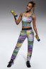 Спортивные женские цветные легинсы для фитнеса свободного кроя BAS BLEU Tropical - фото 1