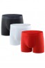 Мужские облегающие трусы шорты 3 штуки в упаковке Uniconf bb08 белые черные красные - фото 1