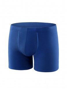 Темно-синие удлиненные мужские трусы шорты 