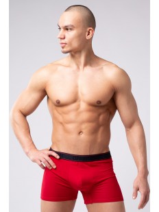 Красные облегающие мужские трусы-шорты