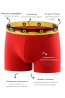 Мужские однотонные хлопковые трусы шорты облегающего кроя Uniconf bb33 3 шт в упаковке - фото 8