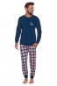 Хлопковая мужская пижама с клетчатыми брюками Doctor Nap pmb-4329 - фото 5