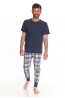 Мужская хлопковая пижама с брюками и футболкой Taro 23w fedor 2731-01 - фото 1