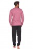 Хлопковая мужская пижама с розовой кофтой Doctor Nap pmb-4149 - фото 2