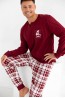 Мужская хлопковая трикотажная пижама с брюками и лонгсливом Sensis gregory - фото 2
