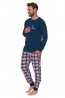 Хлопковая мужская пижама с клетчатыми брюками Doctor Nap pmb-4329 - фото 4
