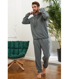 Домашние мужские брюки зеленого цвета в спортивном стиле