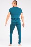Мужские брюки-кальсоны из хлопка  с двухслойным гульфиком Opium r-116 темно-зеленые - фото 3