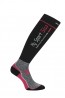 Женские спортивные высокие носки-гольфы черно-розового цвета Silca Gd9180 calza sportiva lunga  - фото 1