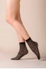 Женские черные эластичные носки с шахматным узором Gabriella 518 skarpetki van 30 den - фото 1