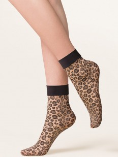 Женские эластичные леопардовые носки 