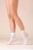 Капроновые белые женские носки с цветочным узором Gabriella 526 BLOOM - фото 1