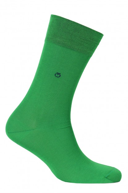 Мужские классические хлопковые носки Opium premium зеленый - фото 1